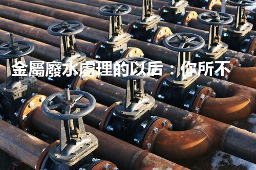金屬廢水處理的以后：你所不明白的環(huán)保新技術(shù)！